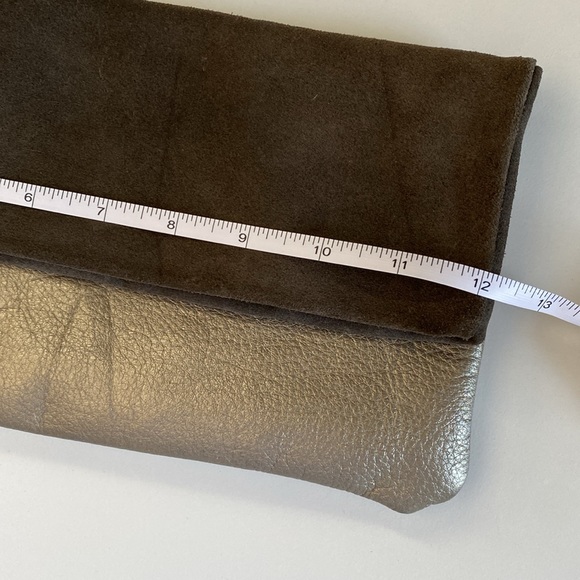 Two Hippies leather and suede clutch - Picture 7 of 9